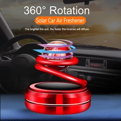 Solar Energy Car Air Freshener, Rotação 360 °, Suspensão Interestelar, Fragrância Do Carro, Acessórios De Interior, Auto Decoração De Perfume