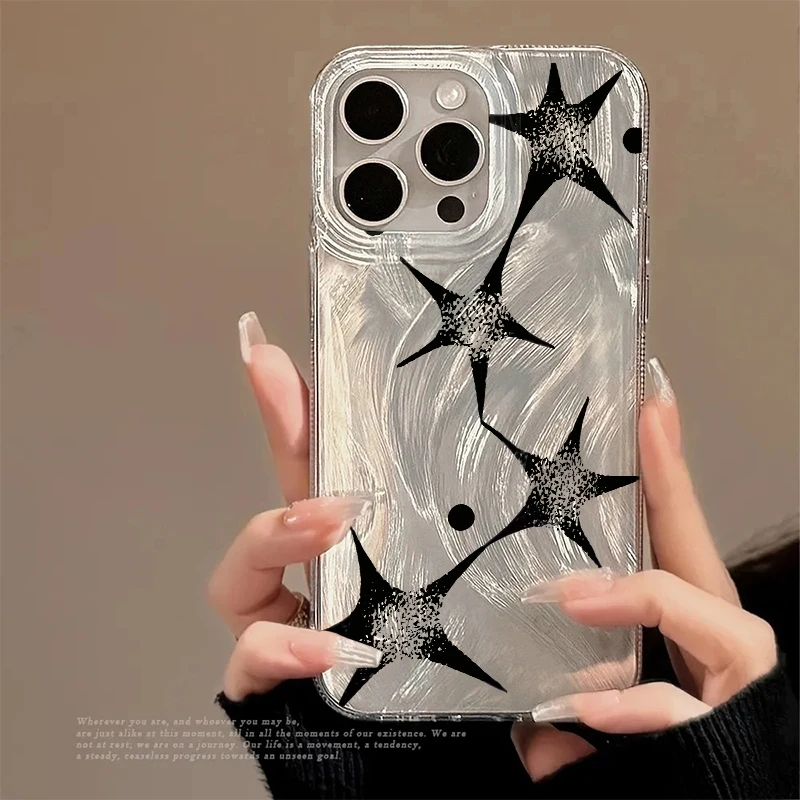 

Shining Star Trendy Pattern Phone Case For iPhone 17 16 Pro Max 11 13 12 14 15 7 8 Plus XS X XR 16E Air Shockproof Bumper Cover