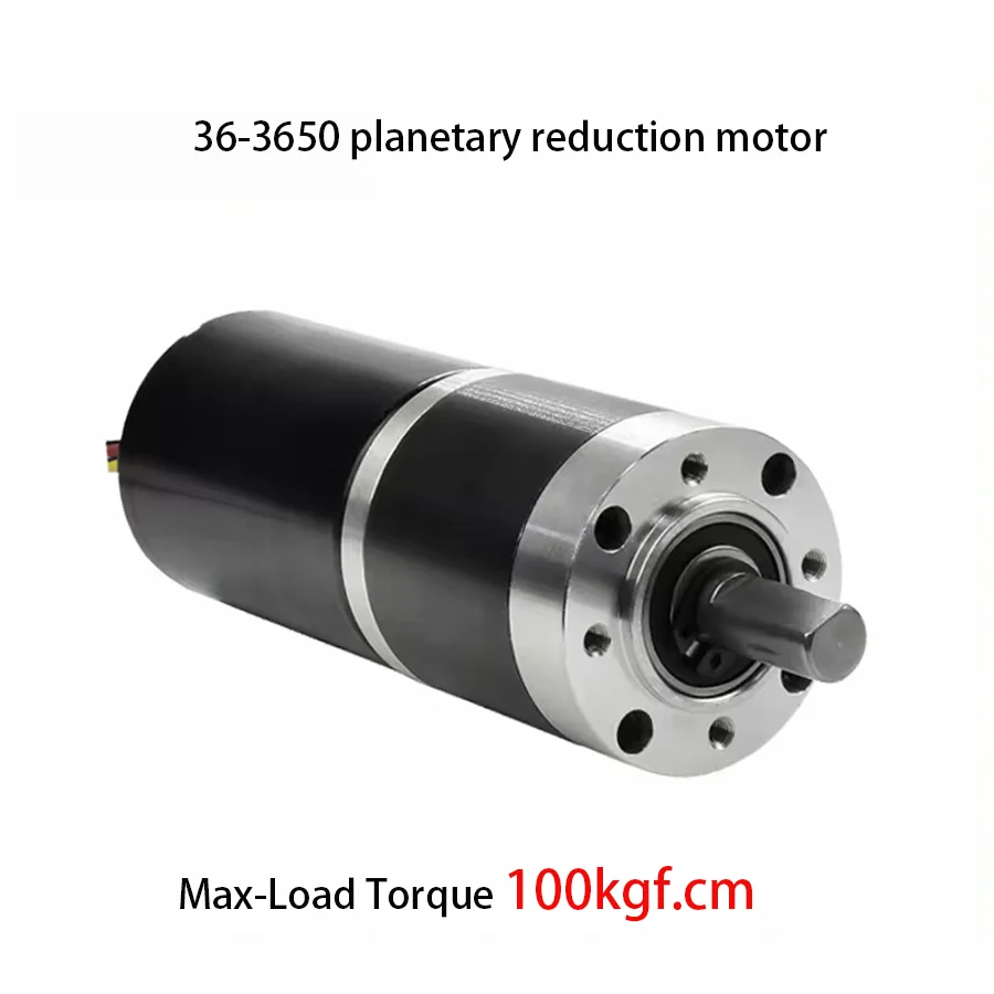 100kgf.cm 36mm 3650 BLDC Planetary Low Rpm Brushless Dc reduction Motor High Torque all metal Gearbox 12V 24V low noise