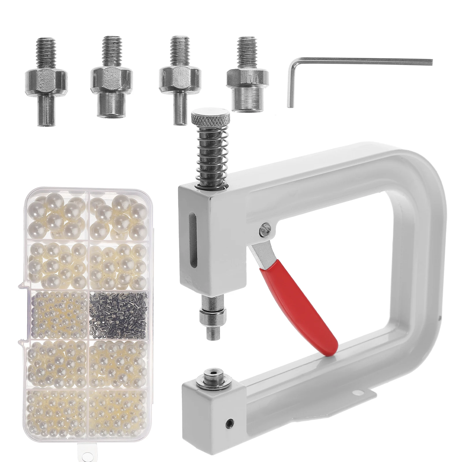 

Pearl Setting Machine Tools Beads Crafts Snap Kit Rivet Fixing Iron Durable Premium Material Simple Storage DIY Costume Craft