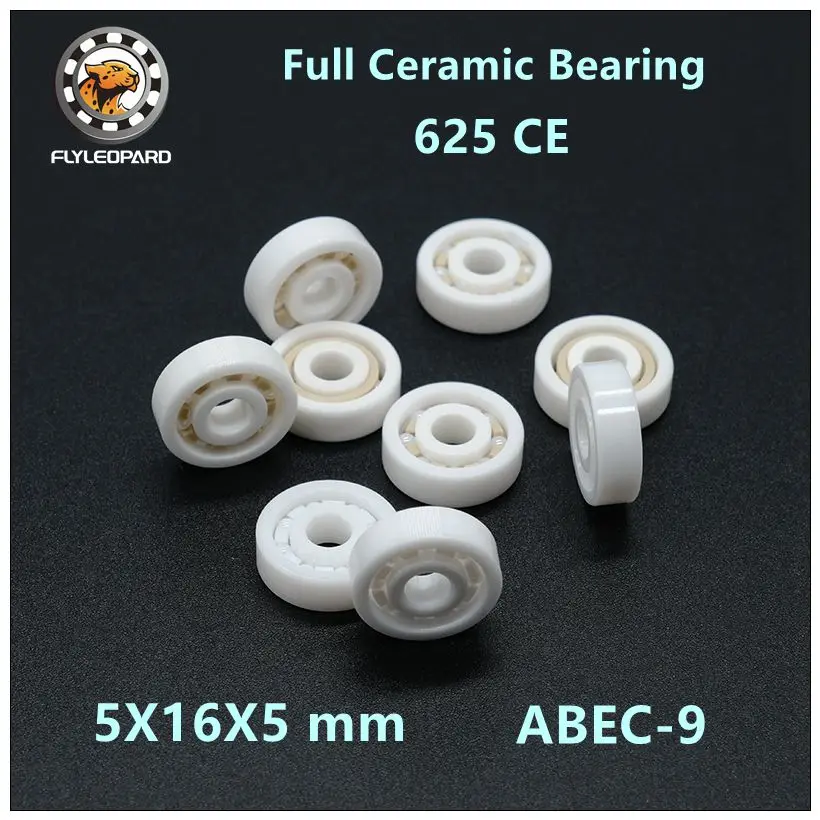 

5PCS 625CE 5X16X5 mm Full Ceramic Bearing ABEC-9 Full Zro2 Zirconia Bearing For Semiconductor Wafer Handling Robots
