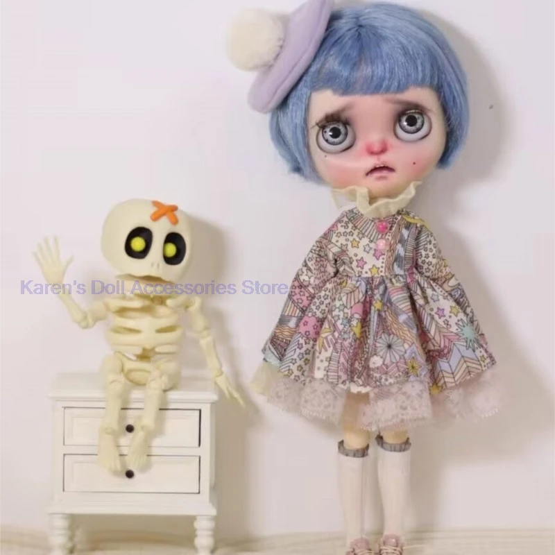 

3 шт. 2026 новая дизайнерская юбка каваи + шляпа-маффины + носки для Blythe/landoudou (подходит для Lulu,ymy24,Ob22,24,26,zone, Дженни)