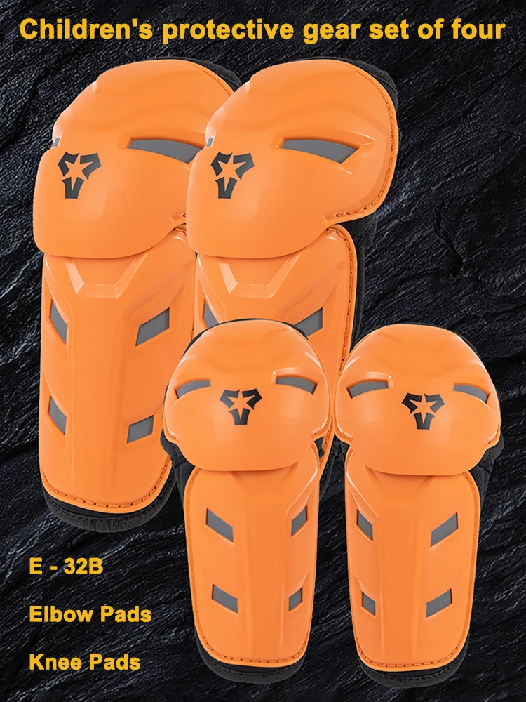 AliExpress NONE Youth Children Girls Boys Motocross Knee Pads Moto Protection Riding Elbow Guard Motorcycle Off-road Racing MTB Knee Pads