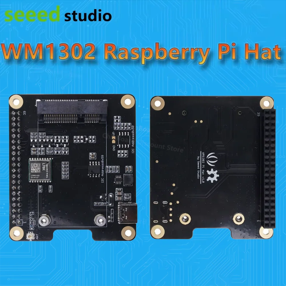 

Плата расширения WM1302 RPi Hat для Raspberry Pi для подключения модуля WM1302 на базе LoRaWAN, концентратор LoRa Semtech SX1302