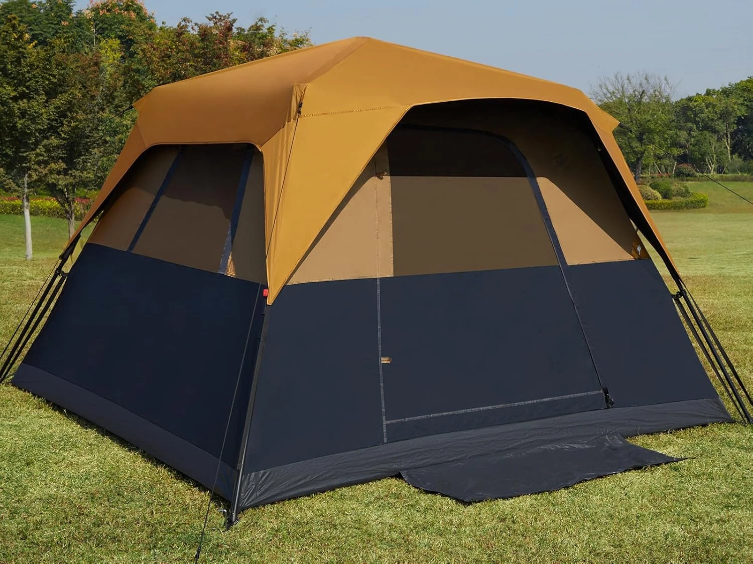 6 Person Blackout Camping Tent Instant Cabin Tents for Family with Rainfly, 60s Easy Setup