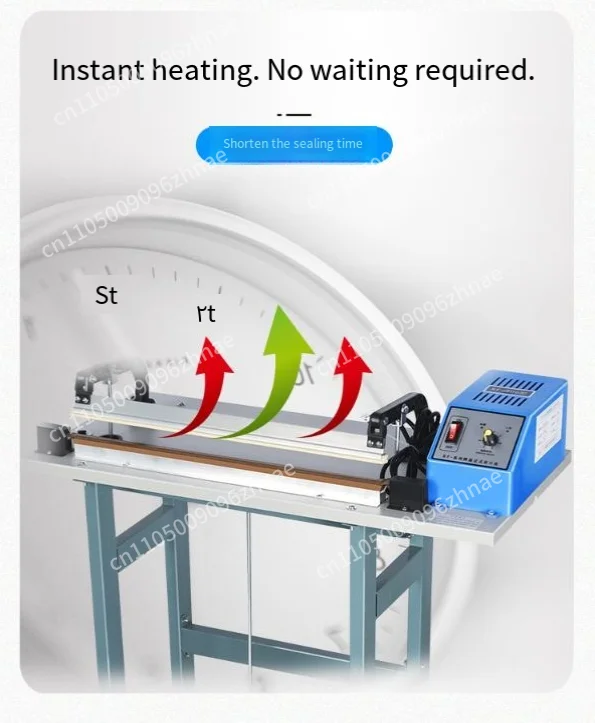 Durable Floor Type 600mm SF-600 Commercial Packaging Machine Foot Pedal Plastic Bag Heat Sealing Machine