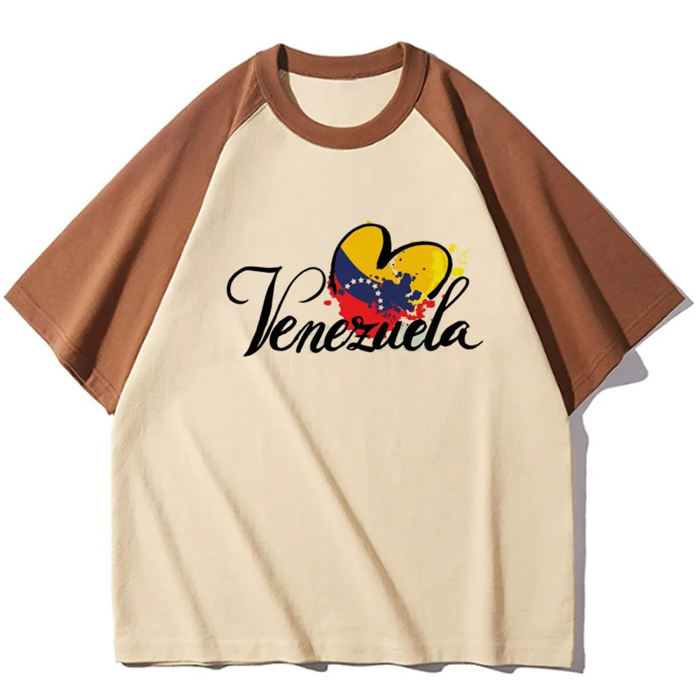 Venezuela t-shirts women comfortable harajuku streetwear top girl funny manga clothing