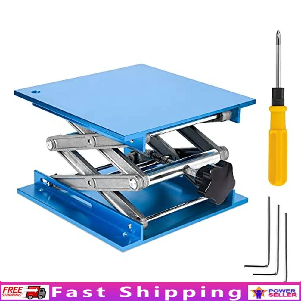 Laboratório jack suporte de liga de óxido de alumínio plataforma de elevação 20x20cm 30kg capacidade base constante mesa de laboratório experimentos científicos grátis