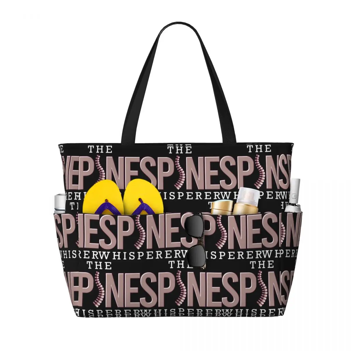 

Spine Whisperer Beach Tote Bag Sport Gym Yoga Duffle Large Tote Bag Women Travel Bag Fitness bag