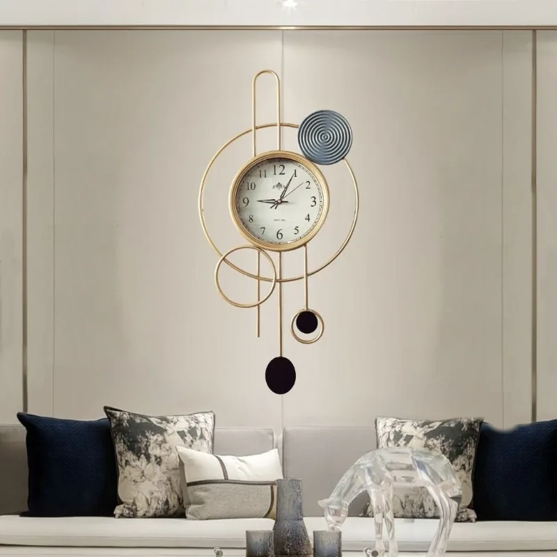 Fashion home living room bedroom study wall clock hanging watch creative high value clock beautiful atmosphere Nordic style wall