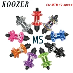 Koozer XM490pro MS 28H 32H 36 Holes Rear MTB Bicycle Hub 5x135 10x135 QR 12x142 THRU Micro Spline 12 Speed CRMO Axle Bike Part