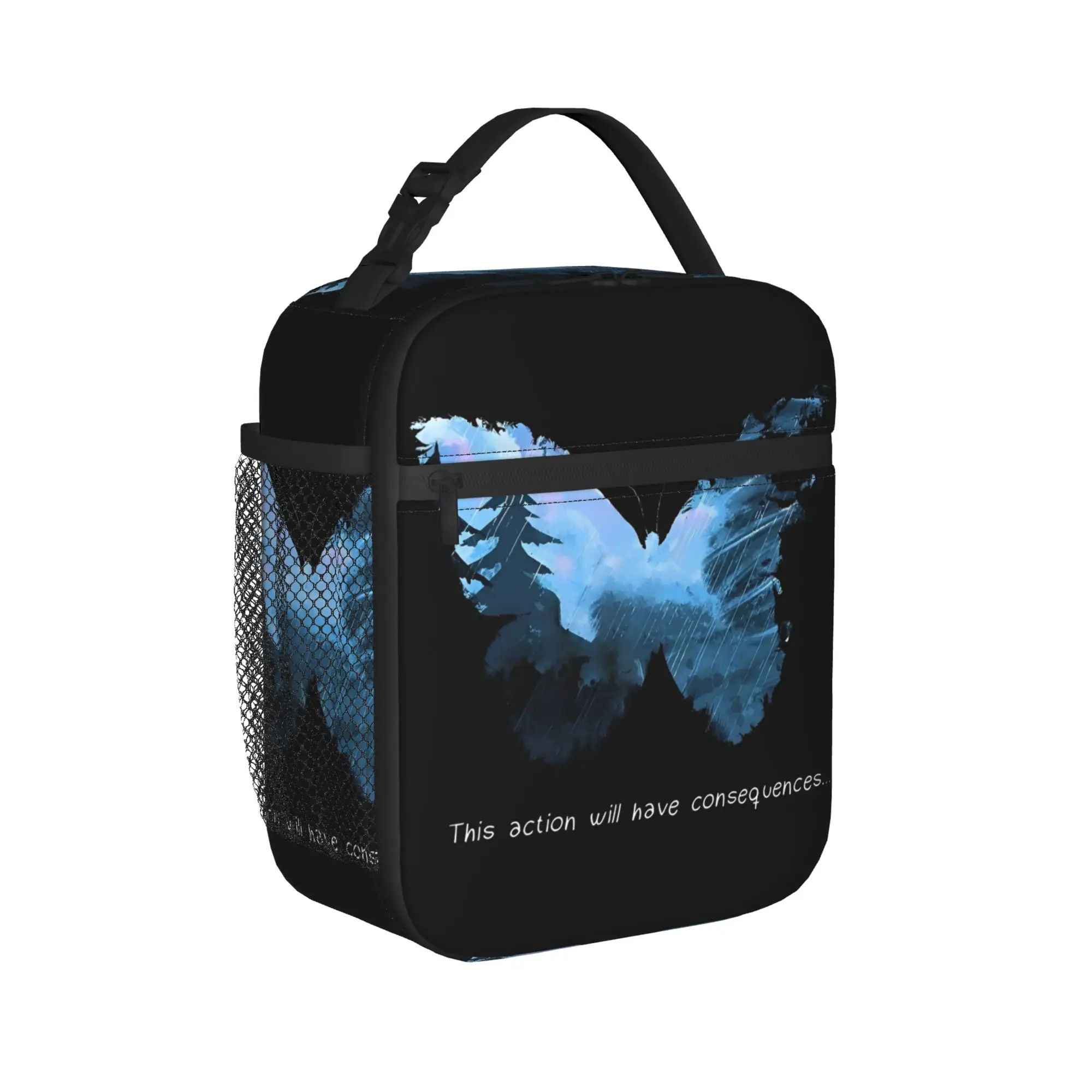 Life is Strange Butterfly Insulated Lunch Bag Cooler Bag ,Lunch Container Game Leakproof Tote Lunch Box Food Handbags College