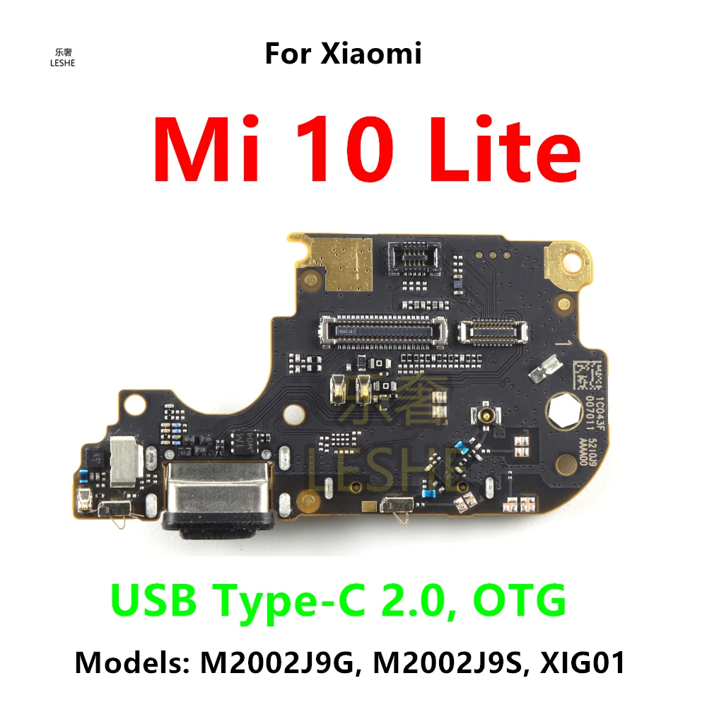 

USB Type-C 2,0 33 Вт Зарядное устройство Порт зарядки Гибкий кабель Плата с микрофонным разъемом для док-станции для Xiaomi Mi 10 Mi10 Lite Замена