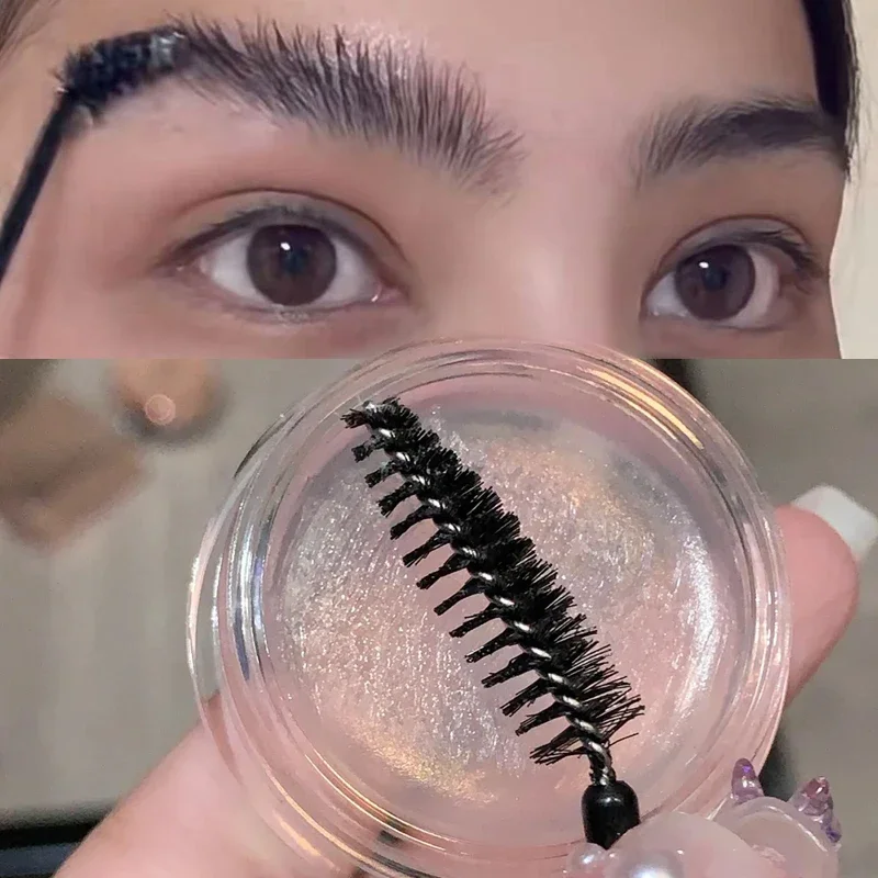 Natural sobrancelha estilo gel cera preto marrom sobrancelha creme delineador à prova dlong água de longa duração altamente matiz com pincéis de maquiagem cosméticos