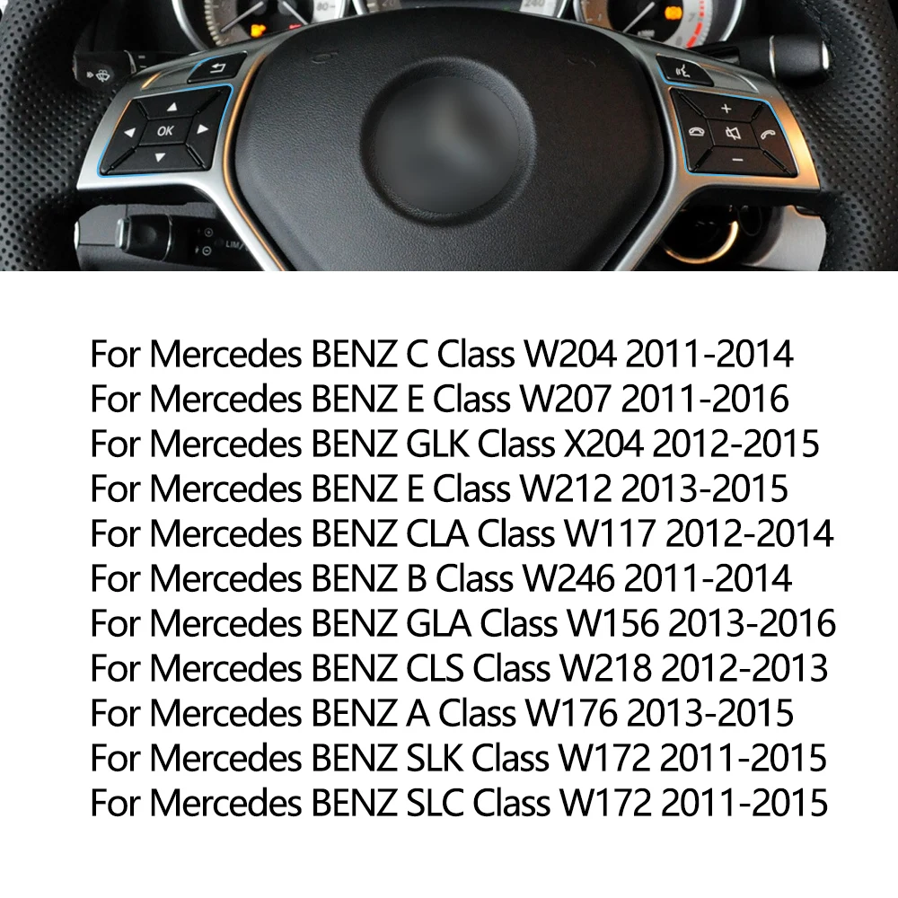Bouton multifonctionnel de commutateur de volant de voiture, Mercedes Benz C E A GLK Classe X204 W212 WACHW246 W207 W117 W218