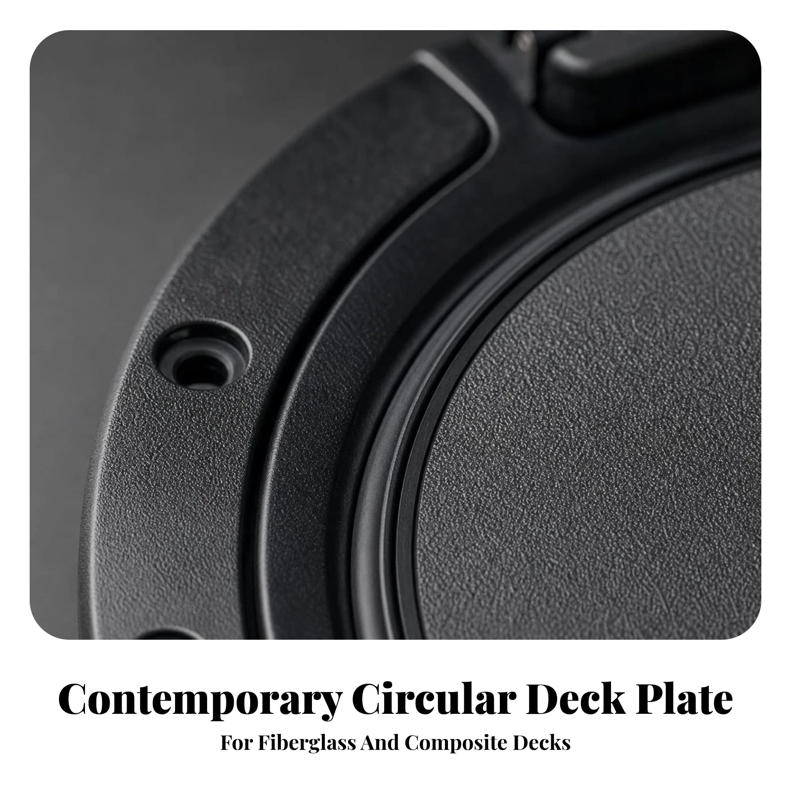 Hatch Cover with Pull Handle Flush Mount Inspection Hatch with Screws Marine Inspection Port Non-Slip Textured for Boat Owners view 5