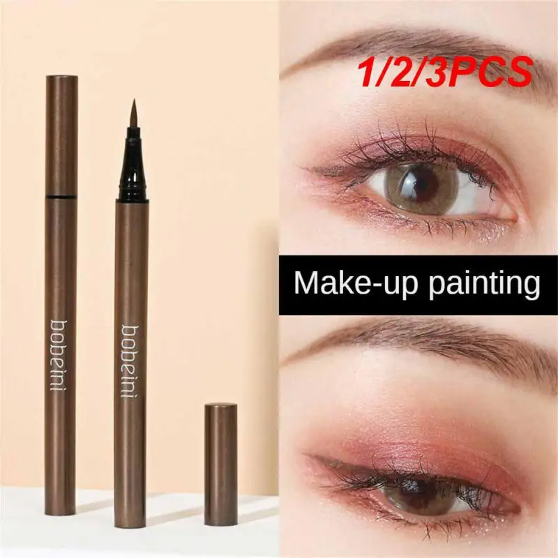 

1/2/3PCS Liquid Liner Smooth Lines Waterproof And Sweat-proof Eyeliner Glitter Long Effect High Pigment Gel Eyeliner