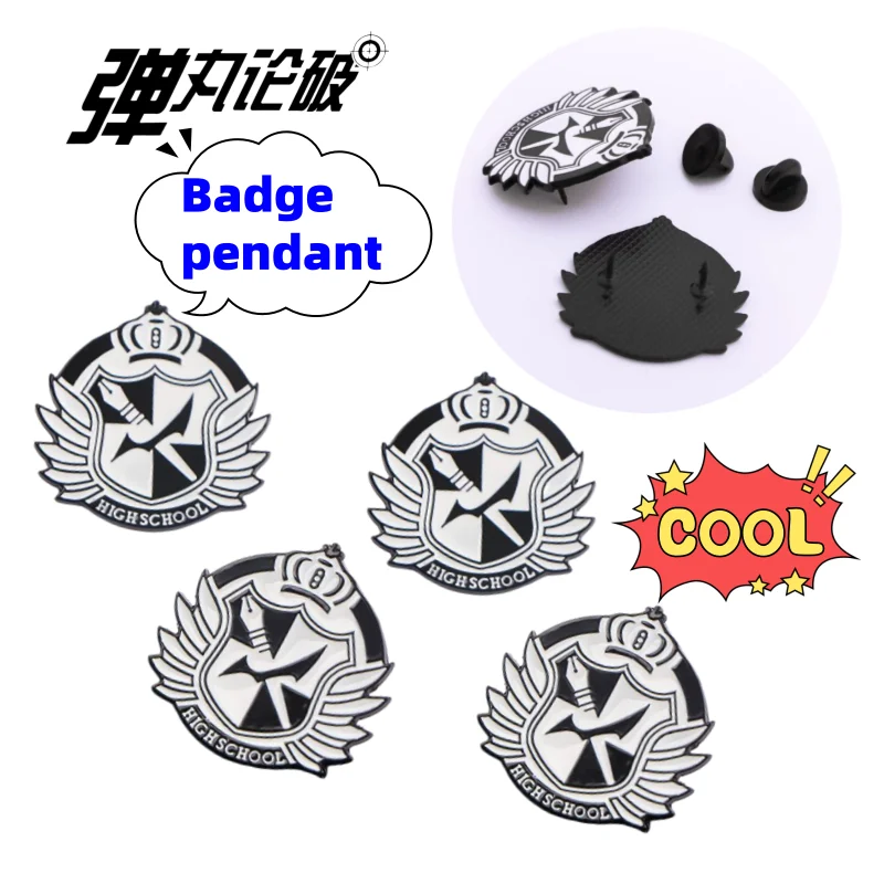 New Danganronpa Monokuma Metal Badge Creative Personality Clothes Brooch High Color Value All-match Decorative Backpack Medal