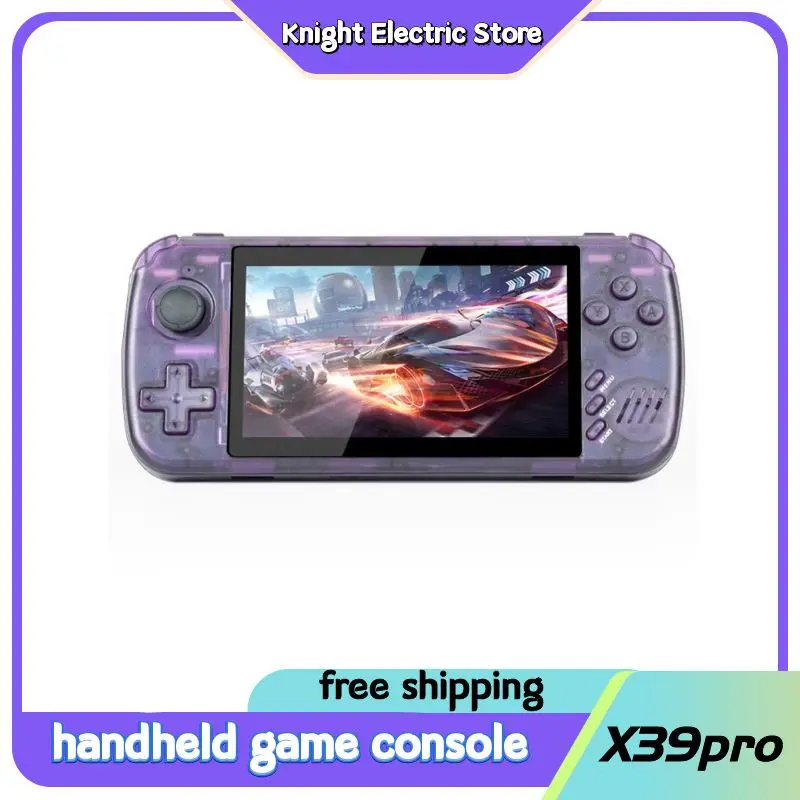 New X39 Pro Handheld Game Console Rechargeable Battery Gaming Machine with 4000+ Classic Games Portable Handheld Video Games