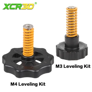 XCR3D Pièces pour imprimante 3D Colonne de silicone solide M3/M4 Vis Écrous Accessoires de plateforme Kit de nivellement pour lit chauffant à ressort CR10 Ender3 6 meilleures ventes XCR3D - No 6