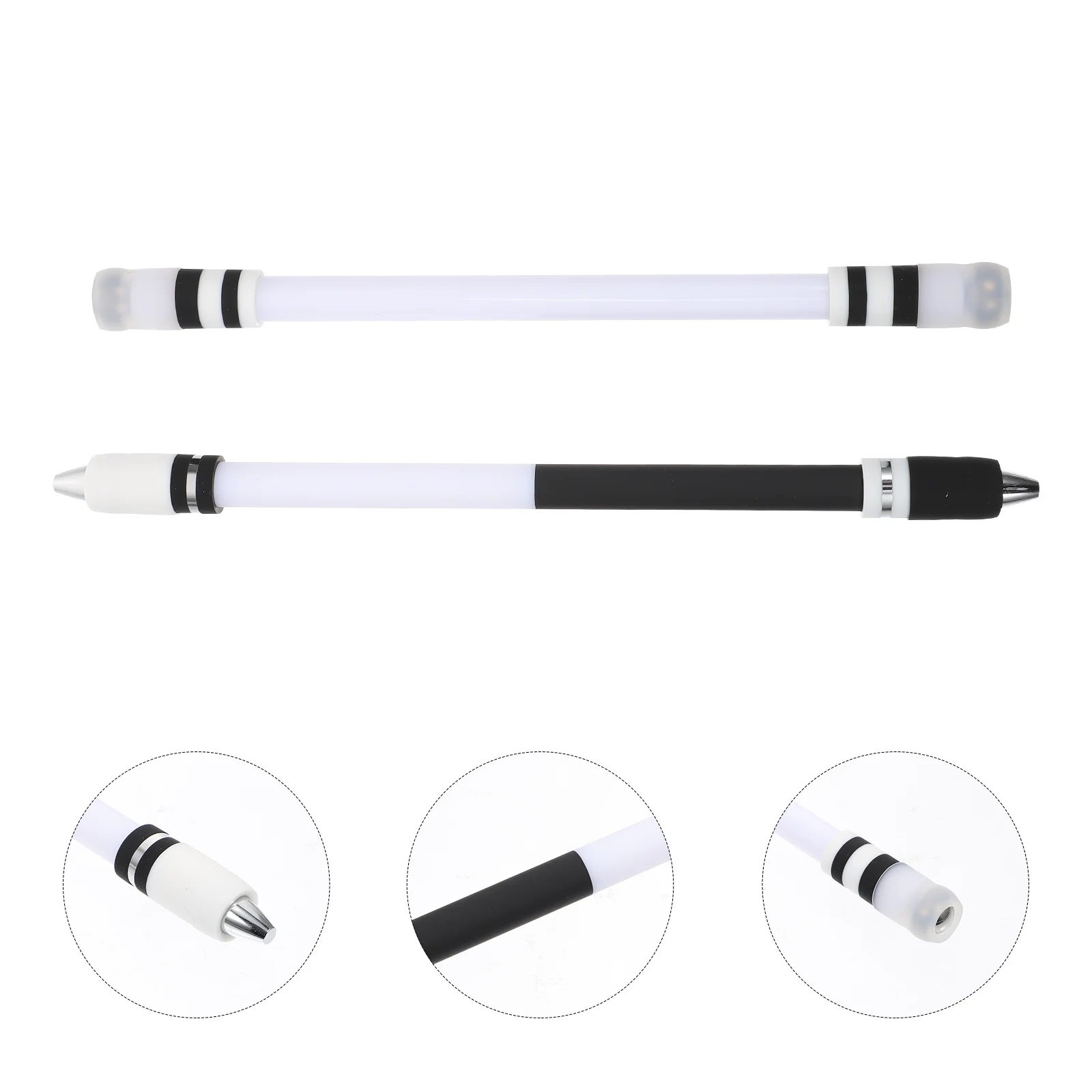 Caneta rotativa para lançar, 2 peças, portátil de alta qualidade, jogo de alívio do estresse, dispositivo de presente para crianças