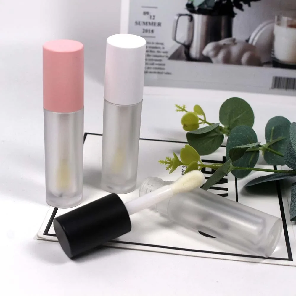 5ML Lip Gloss Empty Tube DIY Cosmetics Sample Container High Quality Mini Lip Gloss Bottle PU Matte Portable Lipgloss Tube