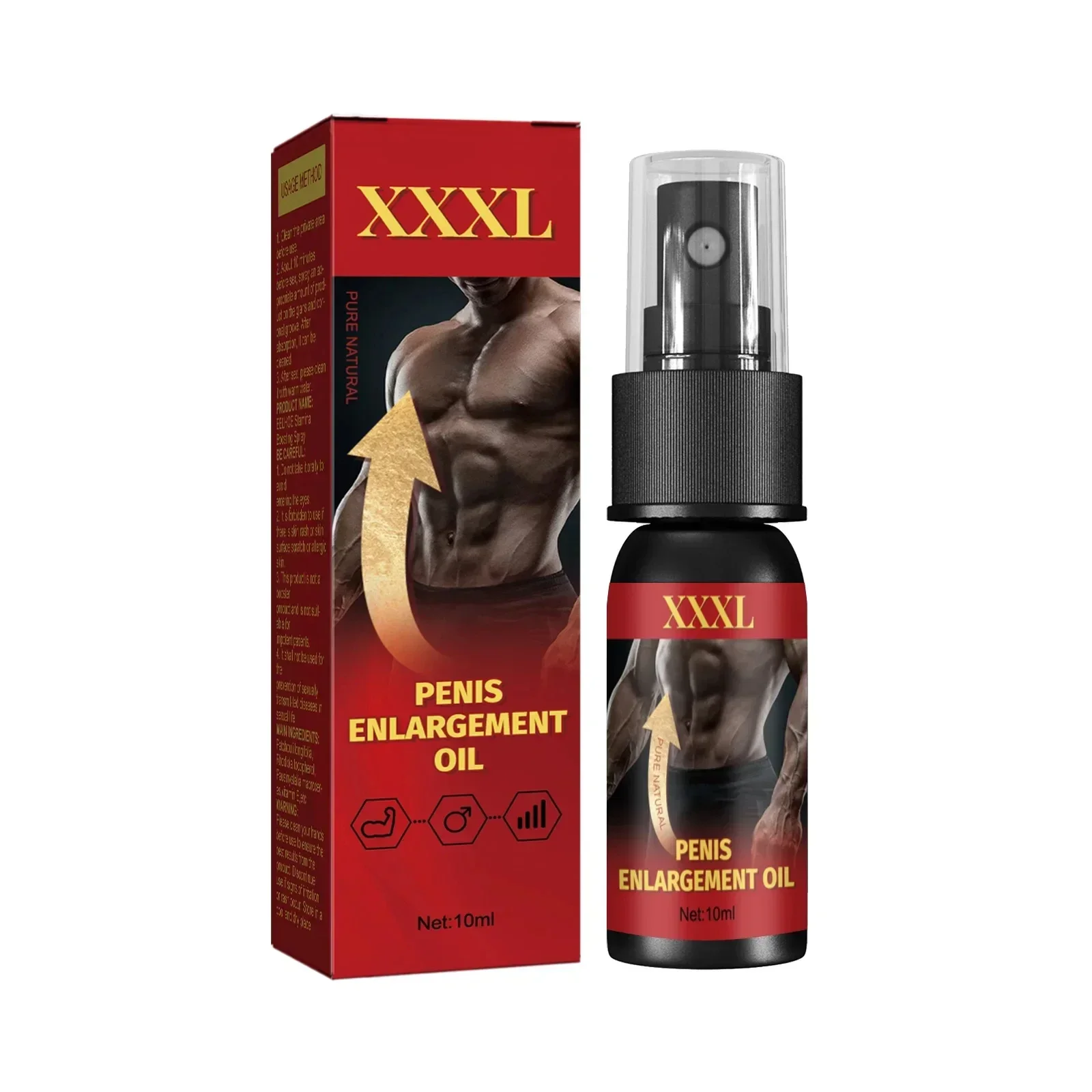 XXXL aceite de masaje para agrandar el tamaño de los hombres, mejora avanzada de los pétalos de pene, mejora de la talla y la salud, garantía de calidad