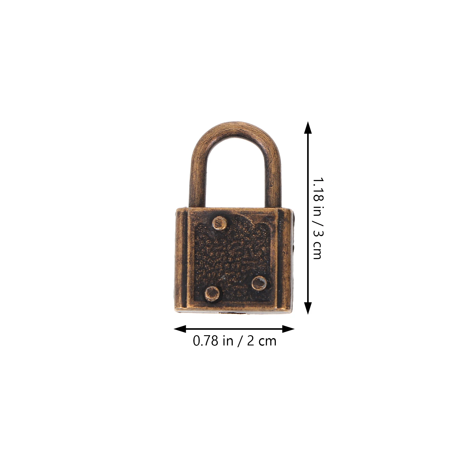 

10pcs Mini Vintage Copper Padlocks Durable Suitcase Furniture Locks Rustproof Latches Hardware Color Door Locks