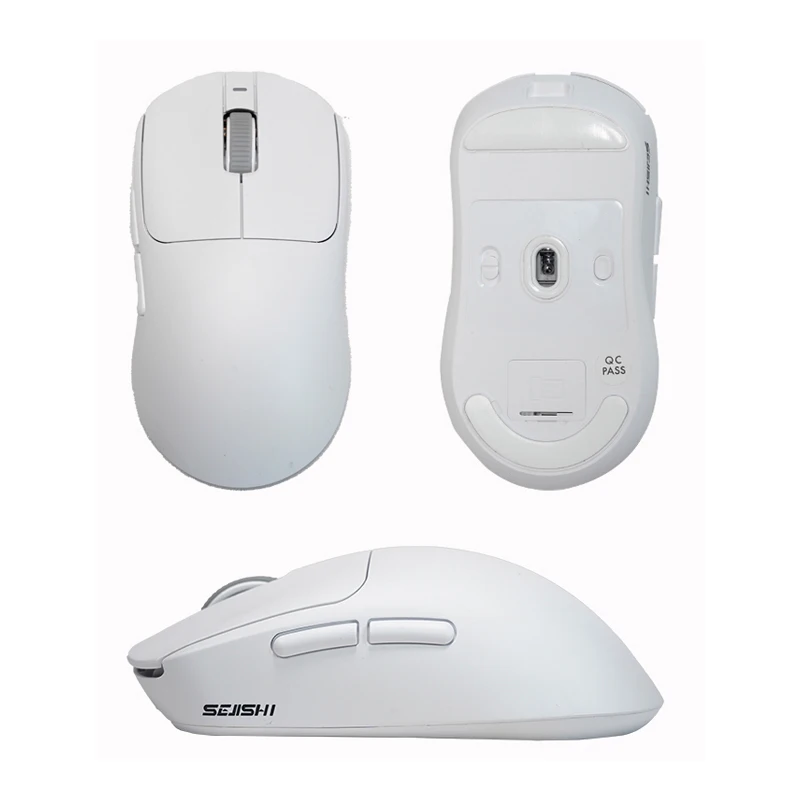 سيجيشي ‌ ماوس ألعاب لاسلكي AJ199 MAX - 26000 نقطة في البوصة، 59 جرام خفيف الوزن، وضع مزدوج (2.4 جيجا/USB-C)، 8000 مليون نقرة، PAW3395