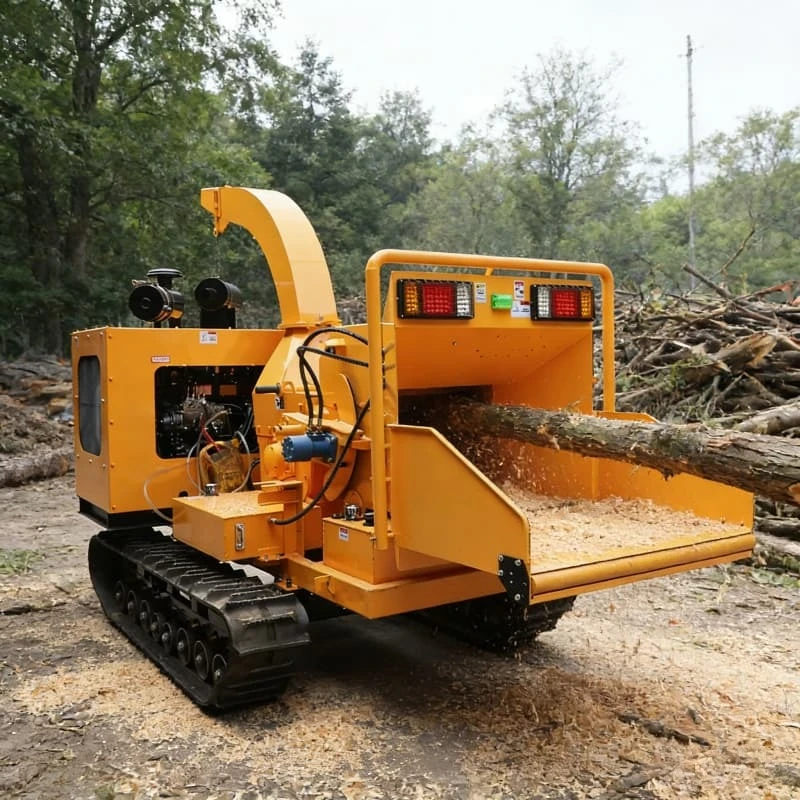 

Промышленный измельчитель древесины, высокопроизводительный шредер для деревьев, крупногабаритный измельчитель древесины с настраиваемой цепной подачей для бревен и веток