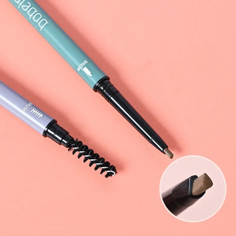 Double-headed Eyebrow Pencil Waterproof Long-lasting Sweat-proof Natural Black Brown Ultra Fine Eyebrow Pen Eye Makeup Cosmetic