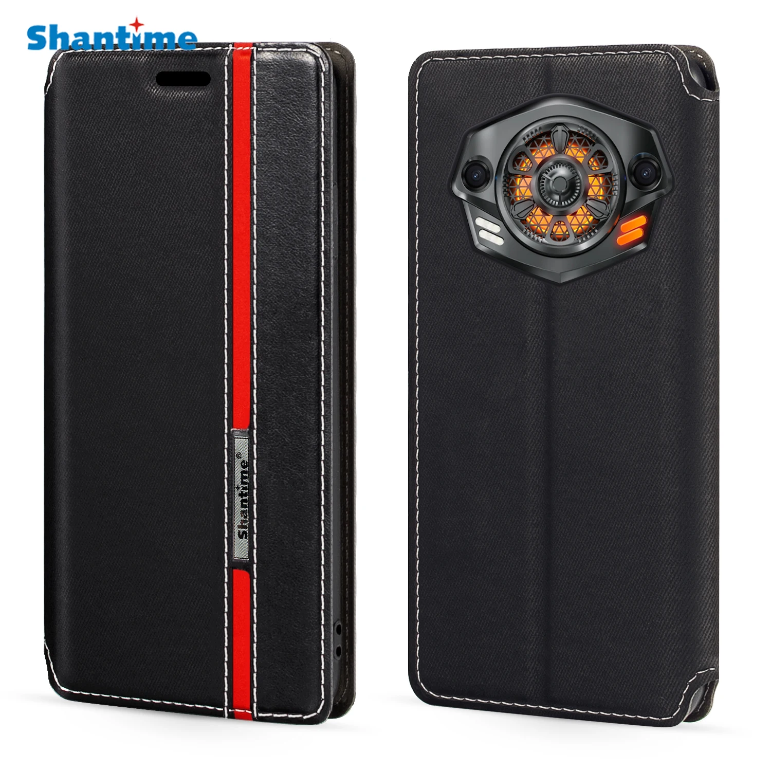 For Doogee S Punk Case Fashion Multicolor Magnetic Closure Leather Flip Case Cover with Card Holder 6.58 inches