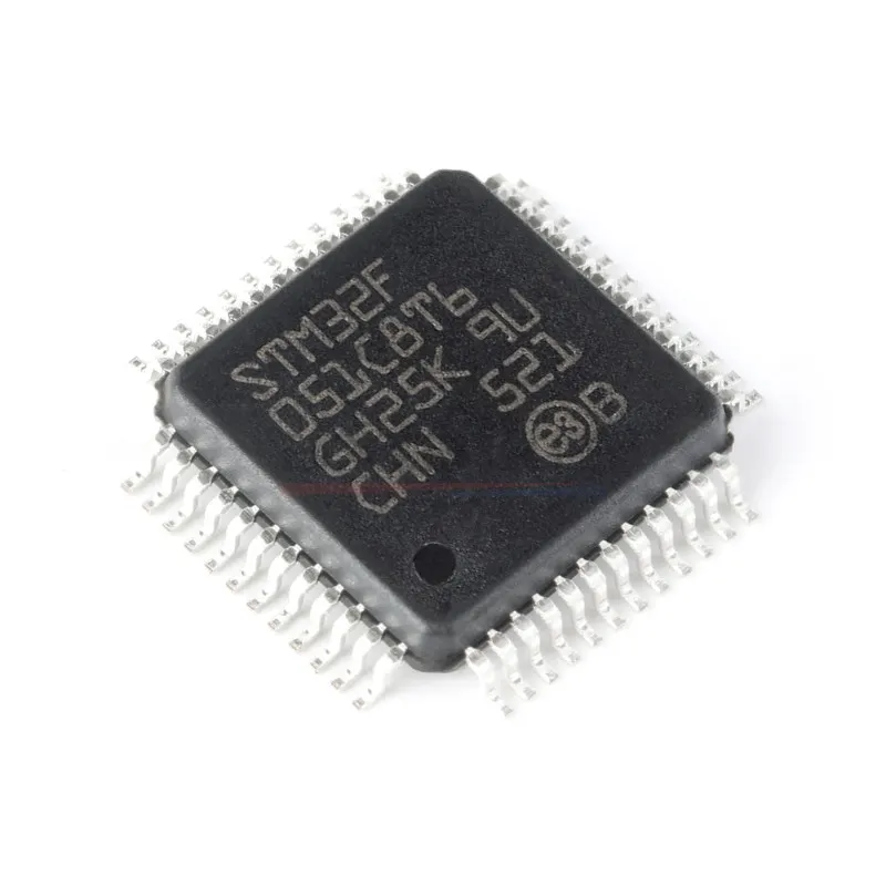 STM32F051C8T6 LQFP-48 STM32F051R8T6 LQFP-64 STM32F051 R8T6 STM32F 051C8T6 ARM Cortex-M0 32 bit Microcontroller MCU Chip IC SMD