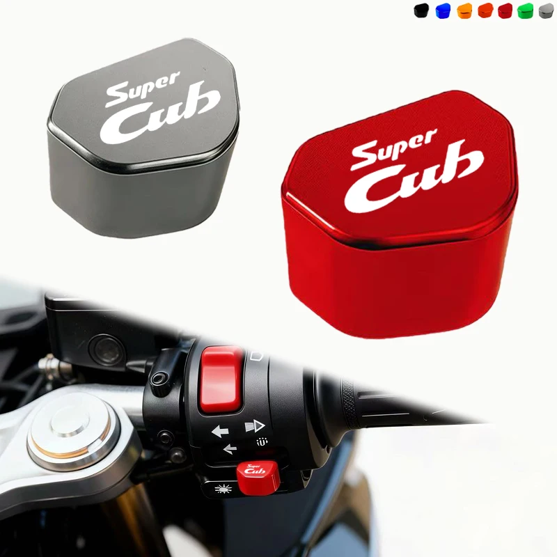 Zubehör für Honda Super CUB C70 90 110 C125 Motorrad CNC-Schalterknopf Blinkerschalter Tastenkappe
