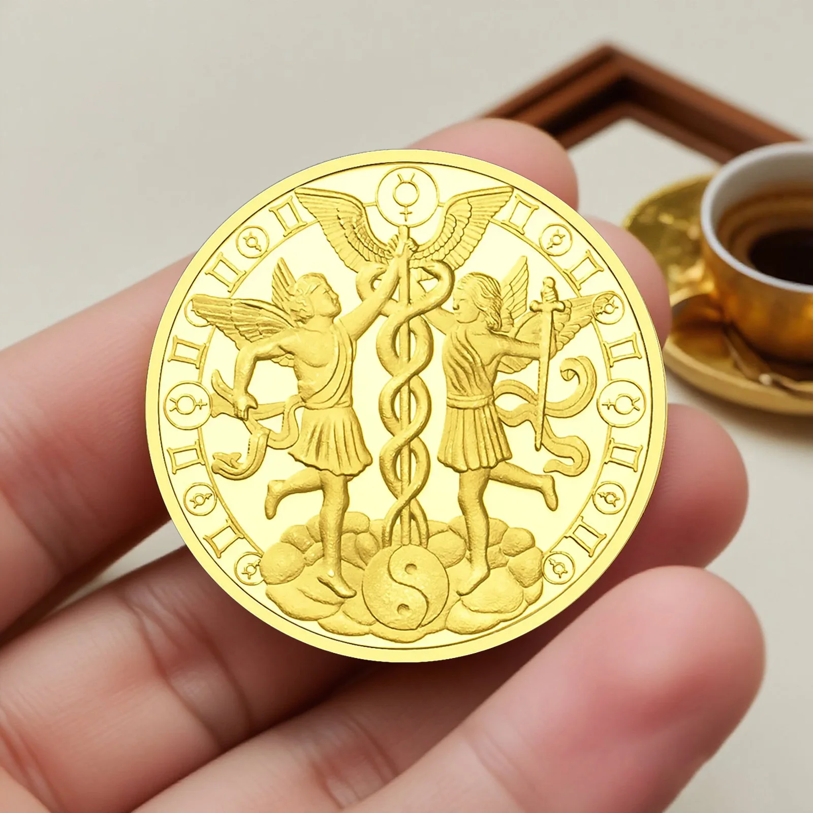 اثني عشر كوكبة تذكارية عملة جوزاء مطلية بالذهب عملات قابلة للجمع ديكور المنزل