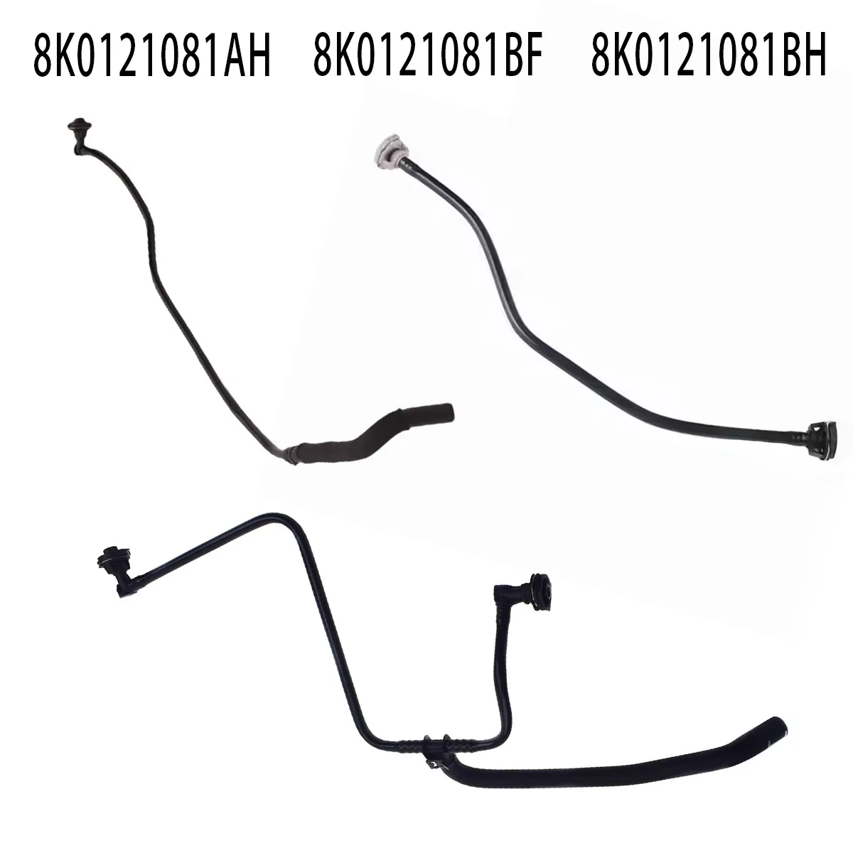 8K0121081AH Coolant Water Hose For Audi A4L B8 Q5 Expansion Tank Reservoir Soft Hose Cooling System Radiator Heater Pipe