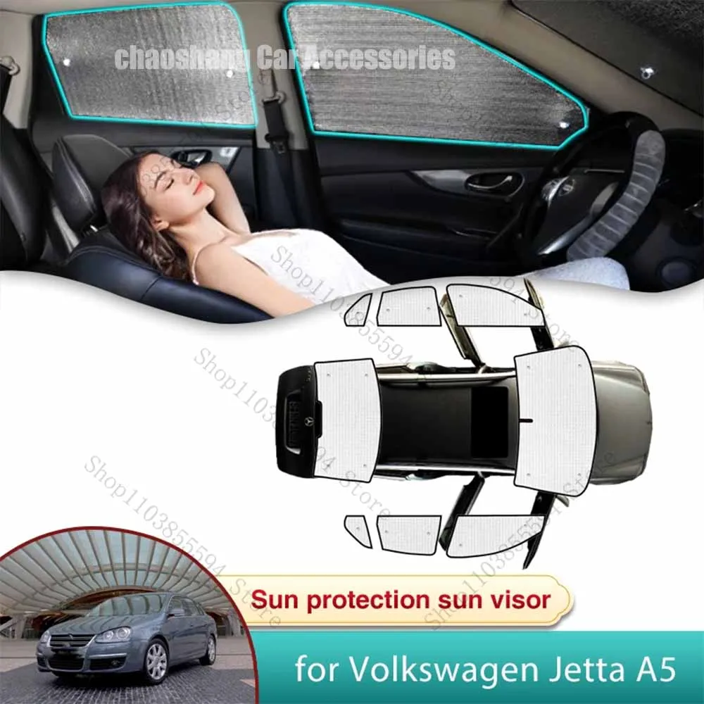 

Car Sun Shade for Volkswagen VW Jetta A5 MK5 1K Bora GLI Vento 2006 2007 2008 2009 2010 Auto Sunshade Windshield Privacy Shading