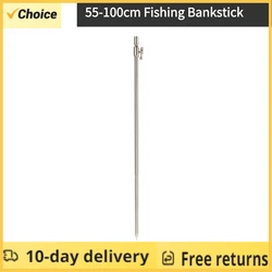 55-100cm Extending Stainless Steel Fishing Bank Stick Adjustable Carp Fishing Bank Stick Fishing Rod Pod Rest for Bite Alarm