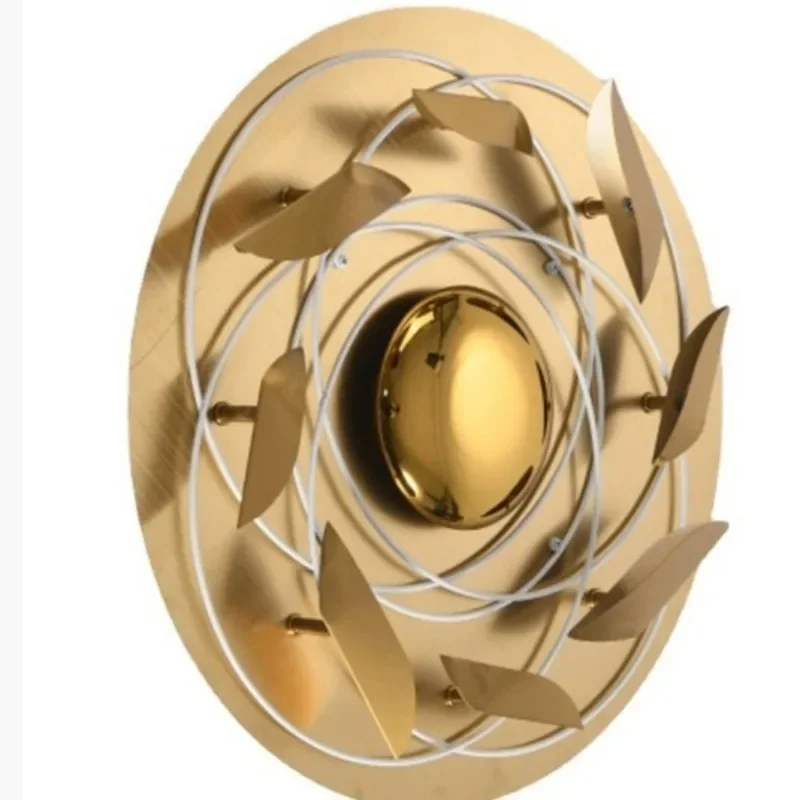 

Living room background wall wall lamp villa entrance bedroom decoration bedside art