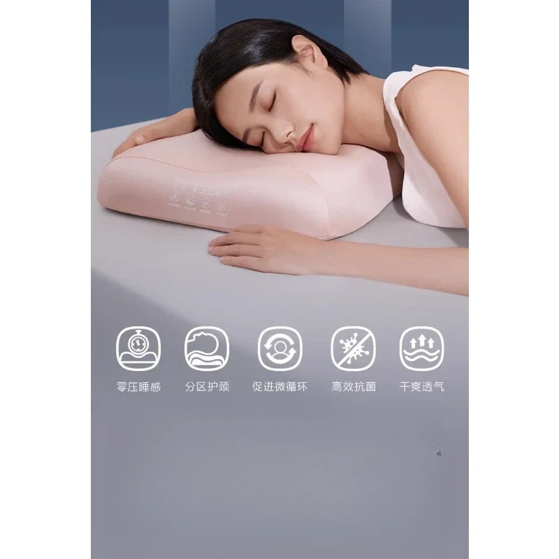 A pair of zero-pressure deep sleep pillow cores, memory cotton pillow to protect the cervical spine and help sleep