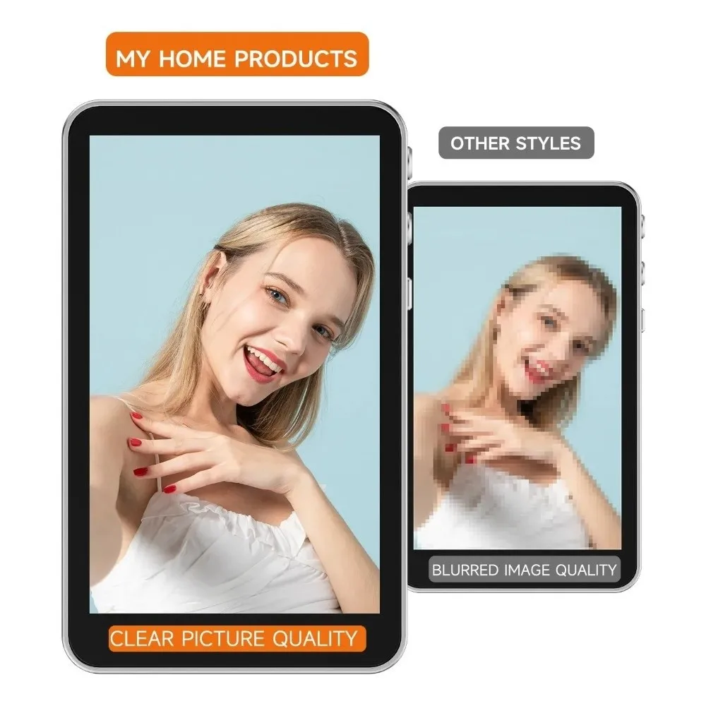 Magnetic Phone Vlog Selfie Monitor Screen 3.97in Screen LCD Display Back Camera Monitor Wireless Rear Lens Screen Live Stream