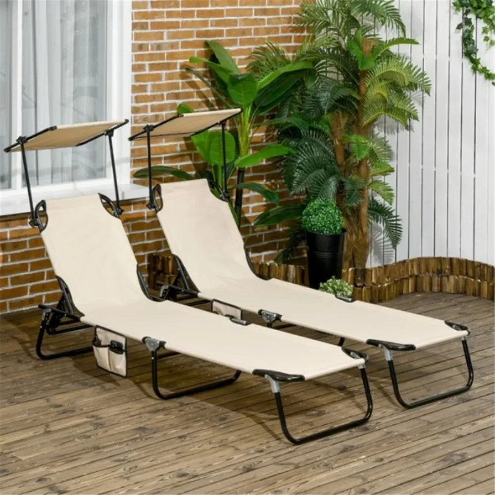 

Fold-out recliners/beach chairs are breathable oxford fabric that dries quickly, breathes and keeps you cool in the summer