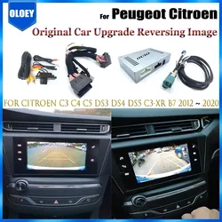 Reversing camera for Peugeot Citroen C3 C4 C5 DS3 DS4 DS5 C3-XR B7 2012 ~ 2023 Original Screen Upgrade Rear Camera Interface