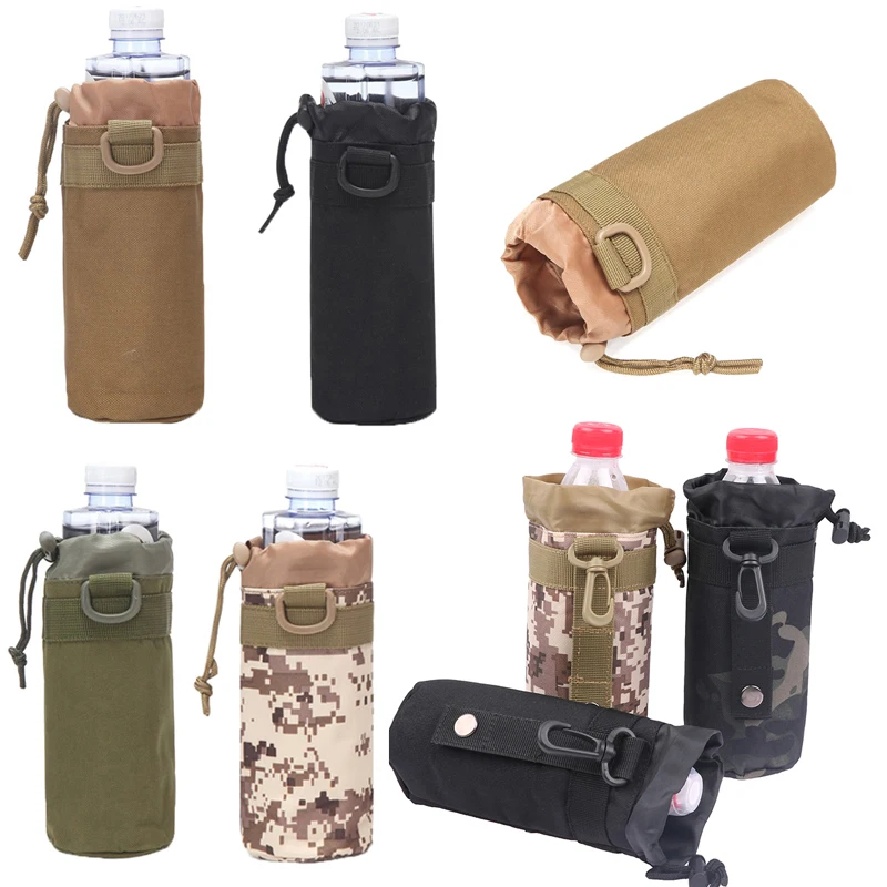 Multifunction Bottle Pouch Tactical Molle Water Bottle Bag Holder Outdoor Travel Camping Hiking Hunting Water Bottle Carrier