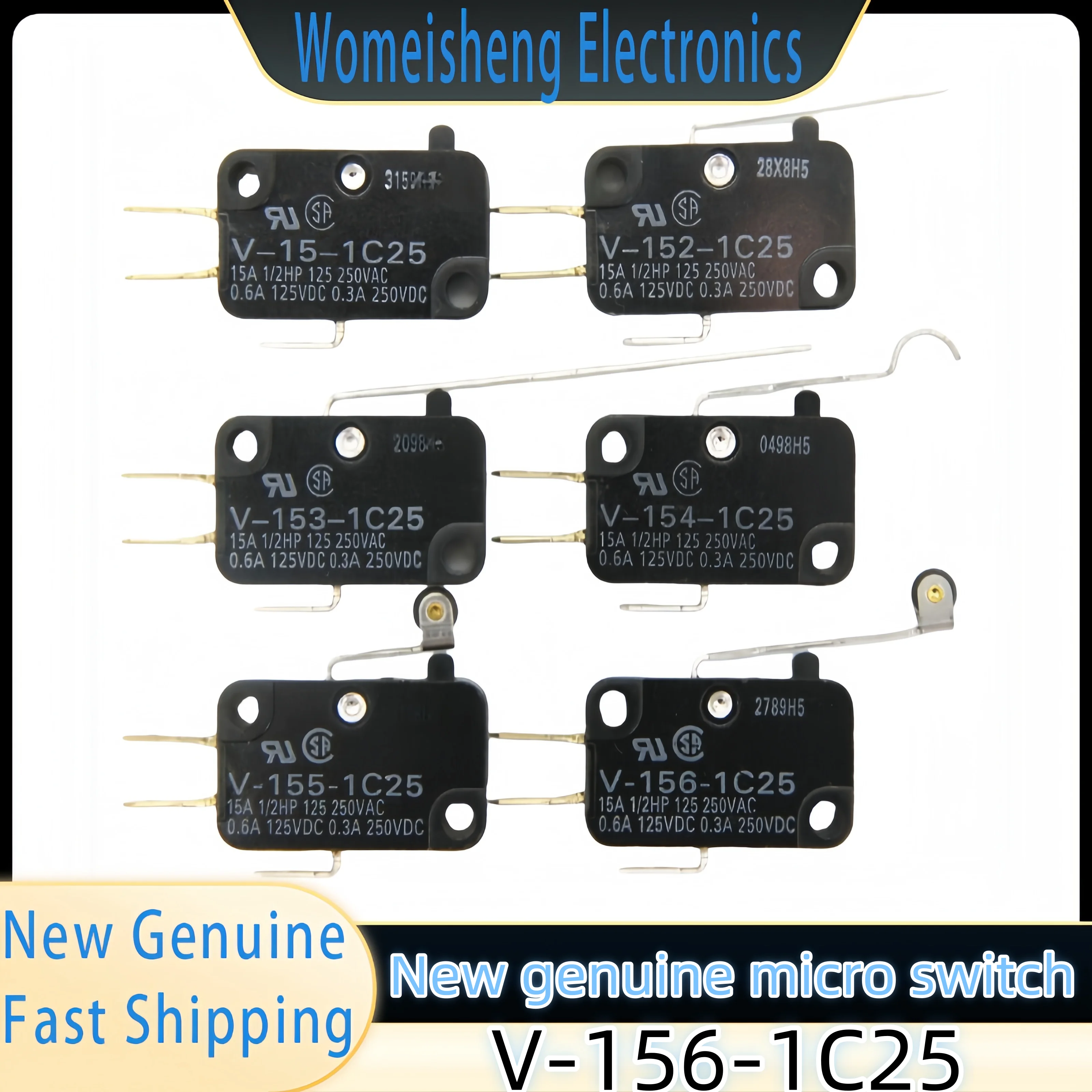 

New Genuine V-156-1C25 Micro Switch 1PCS