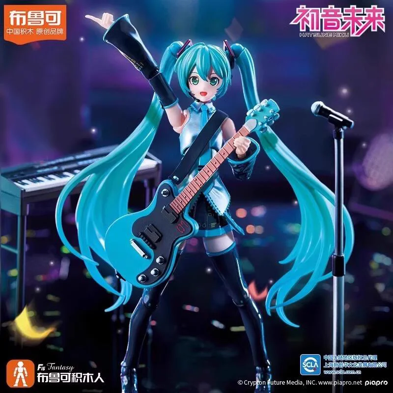 Blokees Hatsune Miku Bouwsteen Cartoon Anime Montage Beeldje Speelgoed PVC Kinderen Speelgoed Pop Collectie Figuren Gift