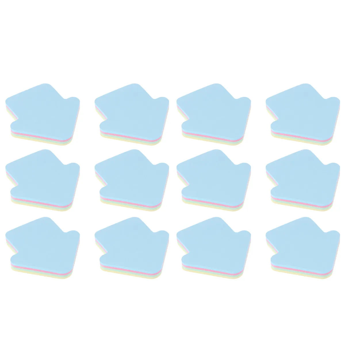 

1200Pcs Colorful Self-Stick Memo Pads Lightweight Tear-Off Indexing Notepads for Desk Fridge Wall Blackboard Office