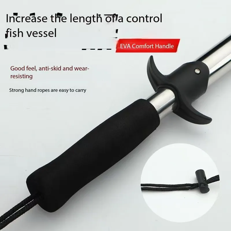 

New stainless steel long fish control device, extended fish clamp, portable wild fishing big and huge fish control pliers