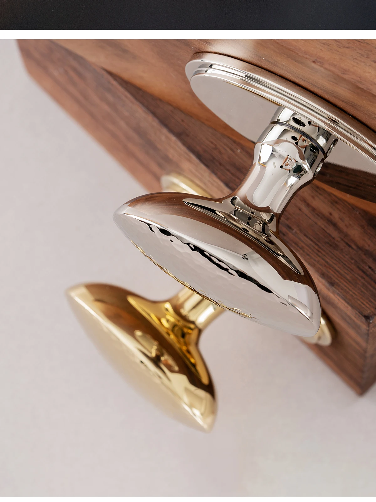 Dooroom Messing-Türschloss, gehämmert, amerikanischer Stil, großumrandete Schale, für Innentüren im Schlafzimmer, Dummy-Privatsphärenschlösser, Badezimmerschlösser – Detail 5