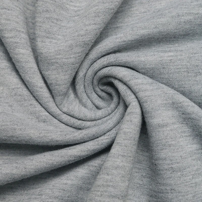 سويت شيرت نسائي رمادي للخريف والشتاء مع طباعة قلب أحمر وحواف متباينة - بلوزة كاجوال بأكمام طويلة للإناث #5